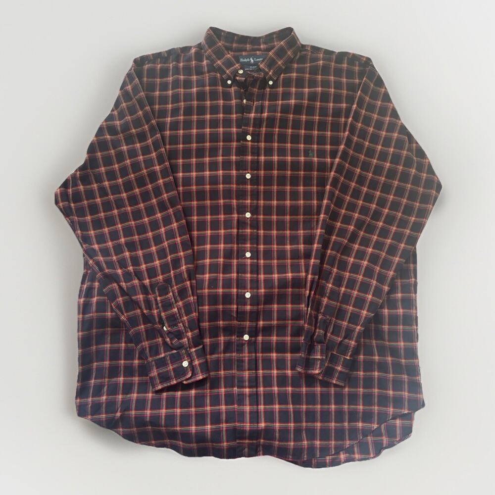 Polo Ralph Lauren Blake Shirt Plaid Flannel Men's Sz 2LT 2XL Big And Tall